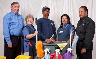 SMO Industrial Janitorial Cleaning Services Team Members standing together