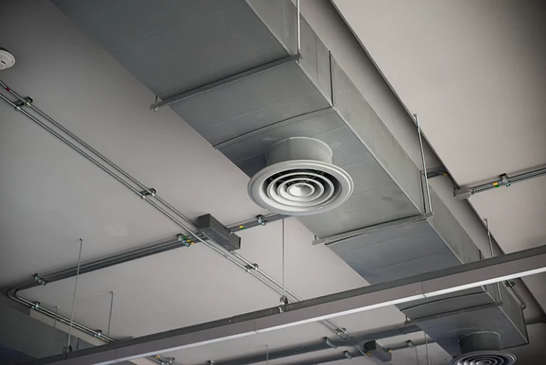 Ductwork in need of Commercial Ceiling Cleaning Services