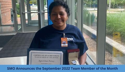 SMO Announces the September 2022 Team Member of the Month