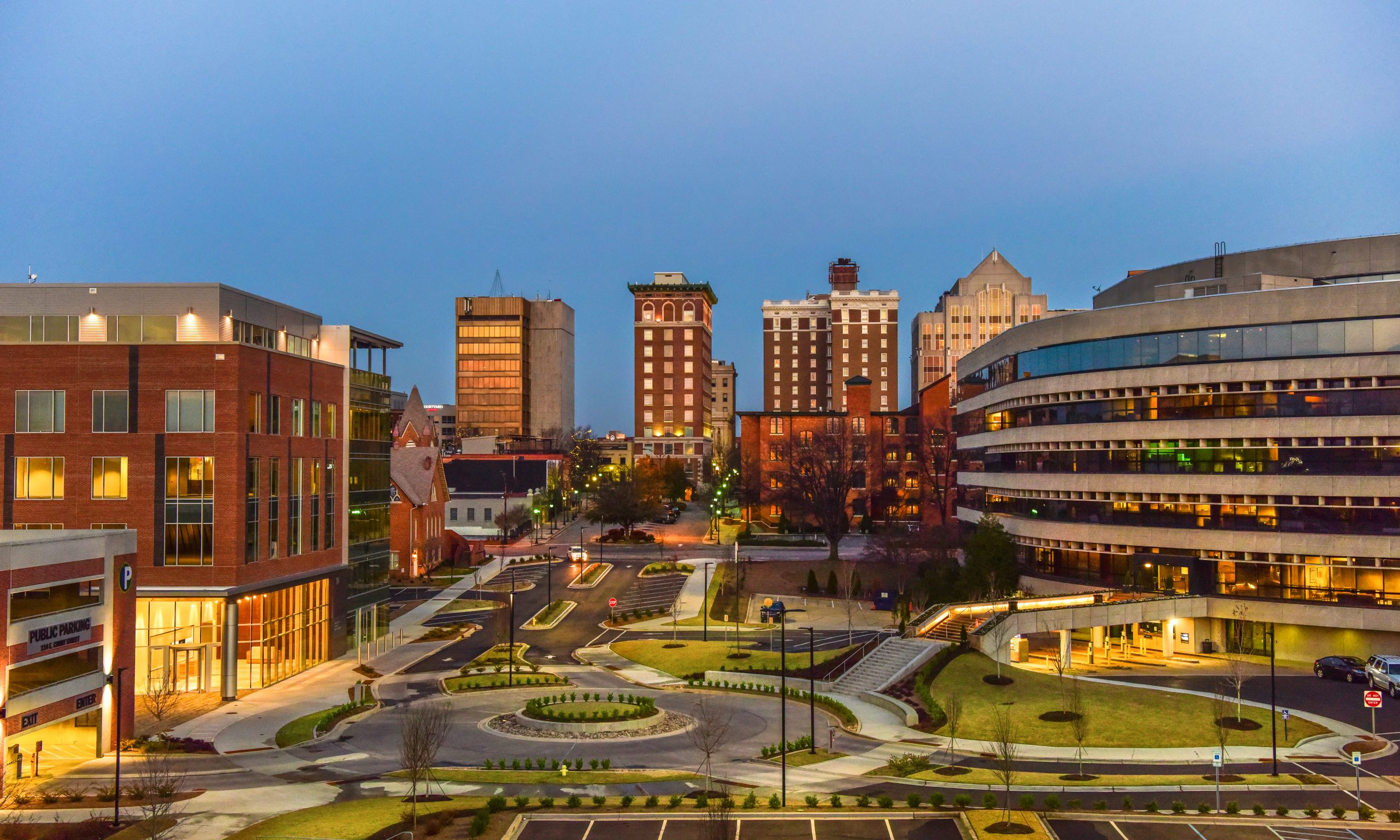 Cityscape where SMP provides Commercial Cleaning Services in Greenville SC