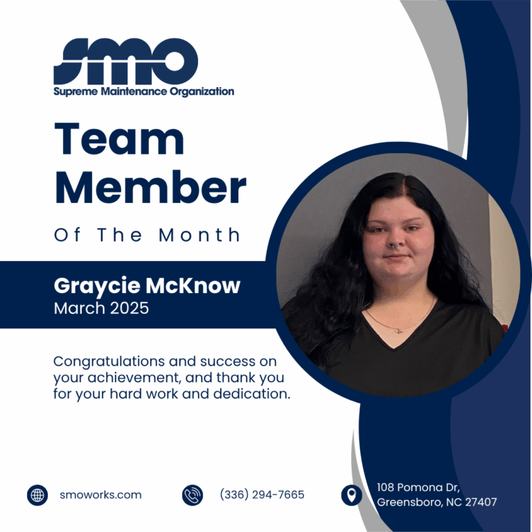 Graycie Mcknow Employee Achievement Team Member of the Month March 2025 award image